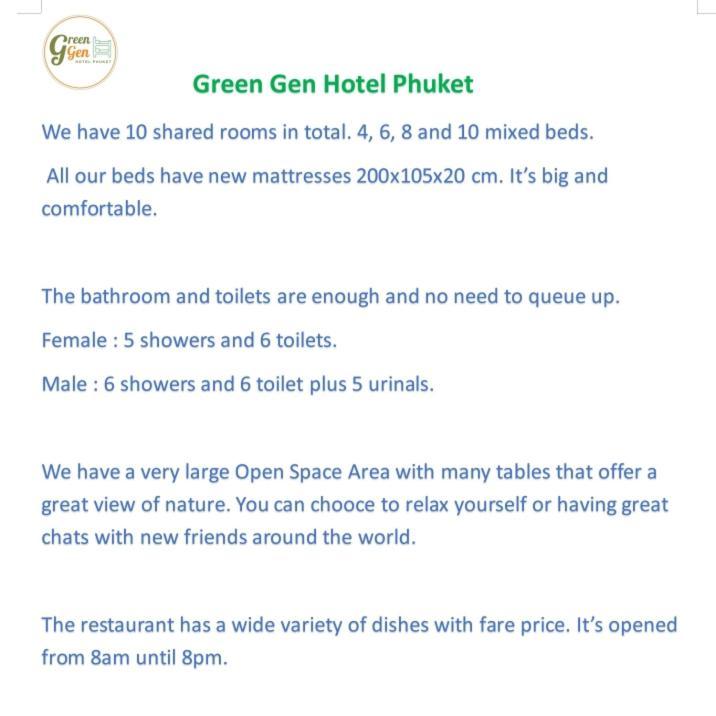 Ban Lo Ti Pa Green Gen Hotel, Mueang Phuket מראה חיצוני תמונה